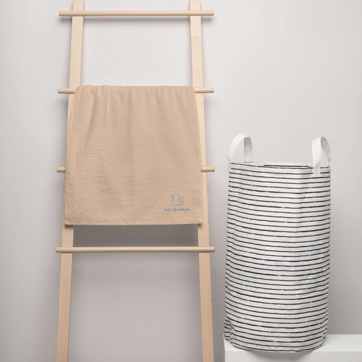 Badehandtuch - Dein Handtuch in beige und klein als Geschenkidee