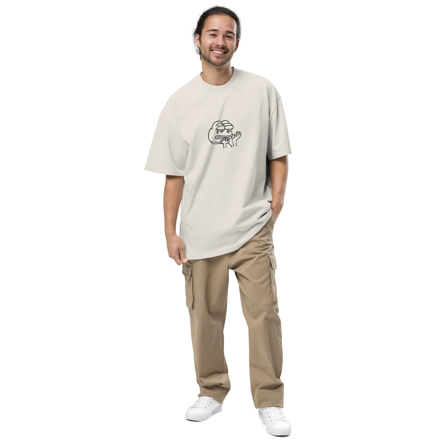 Oversized T-Shirt - Funny Frog Meme