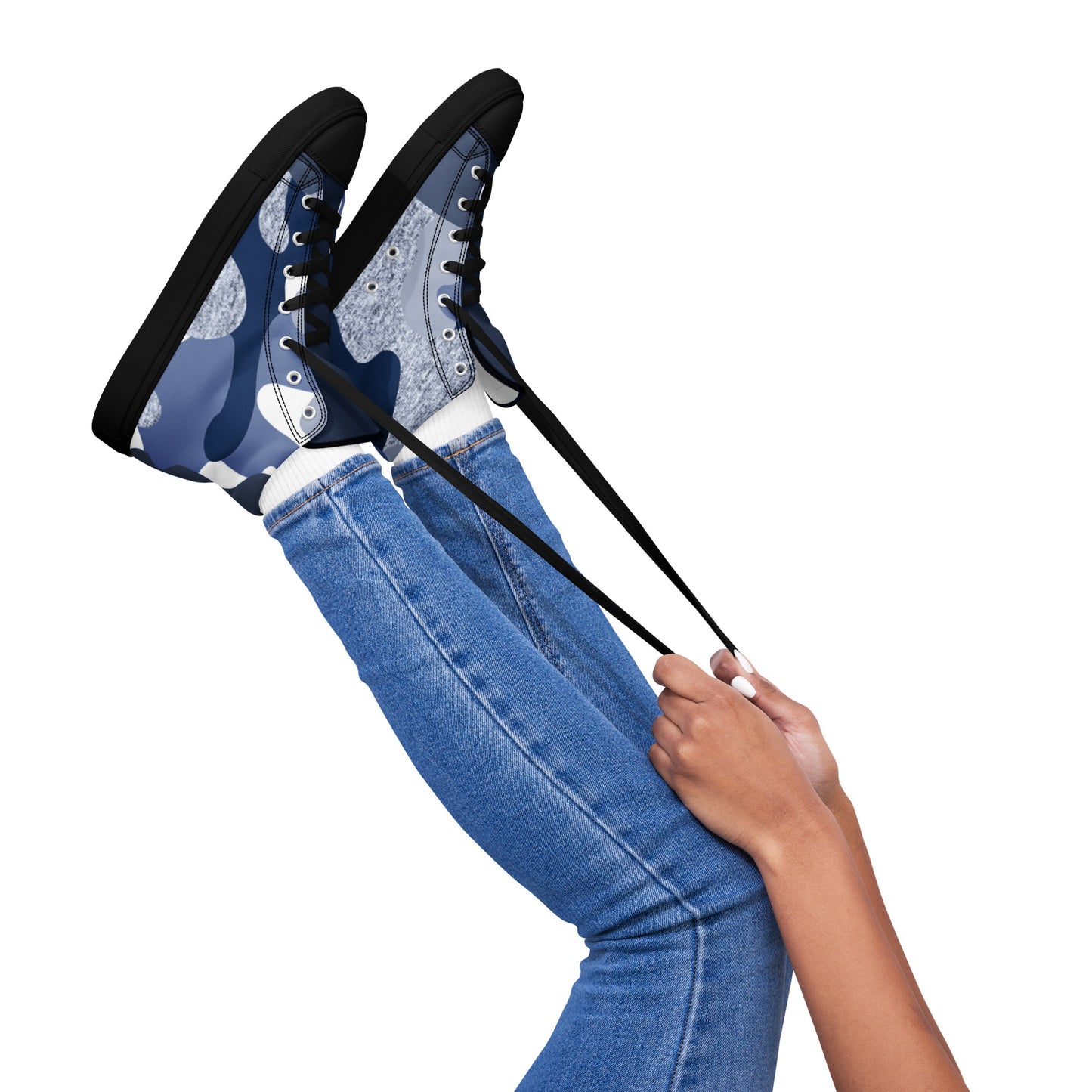 Damen Sneaker - Blue Camouflage