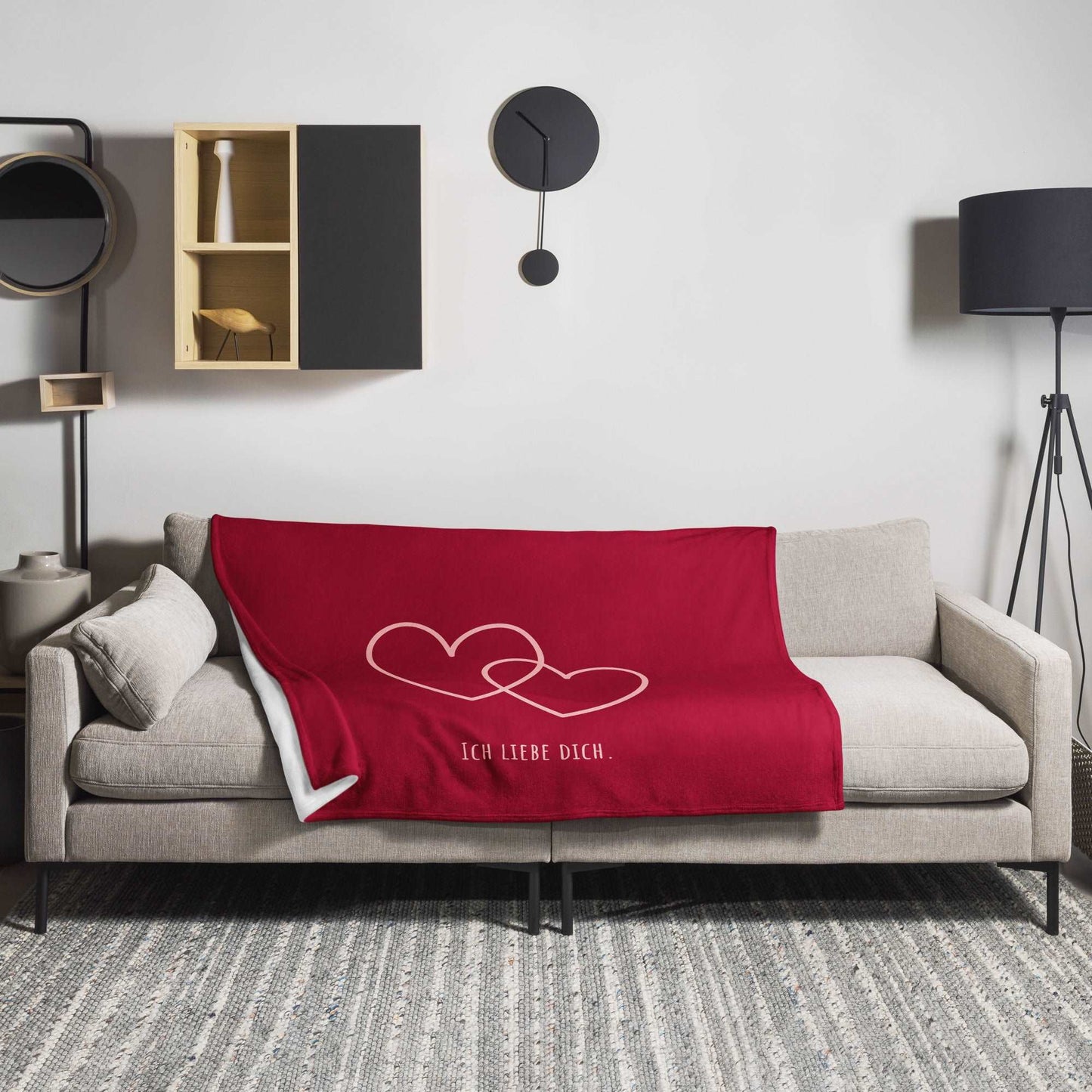Kuscheldecke - ich liebe dich als Geschenkidee