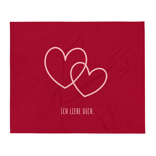 Kuscheldecke - ich liebe dich