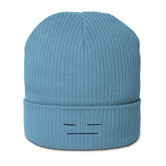 Strickmütze - Depressed Smiley