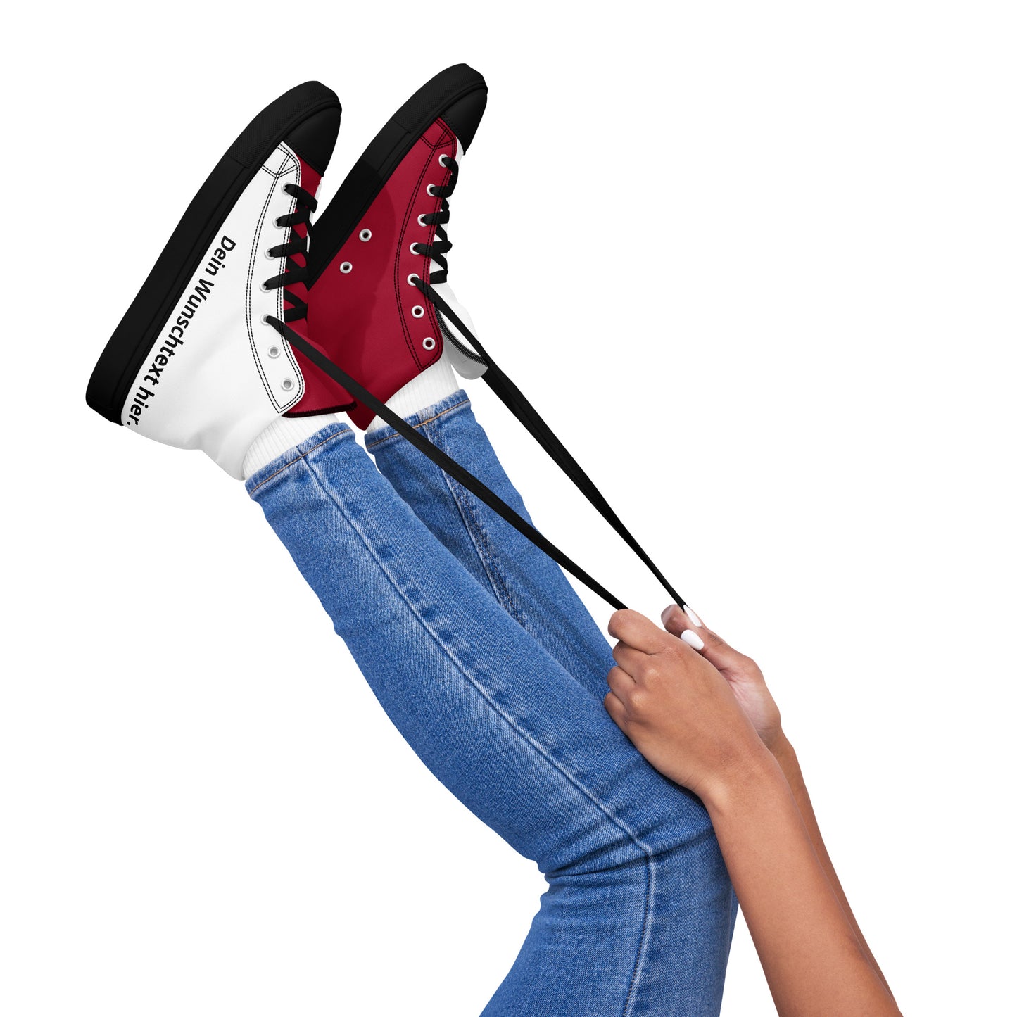 Damen Sneaker - Do it Yourself (red/white)